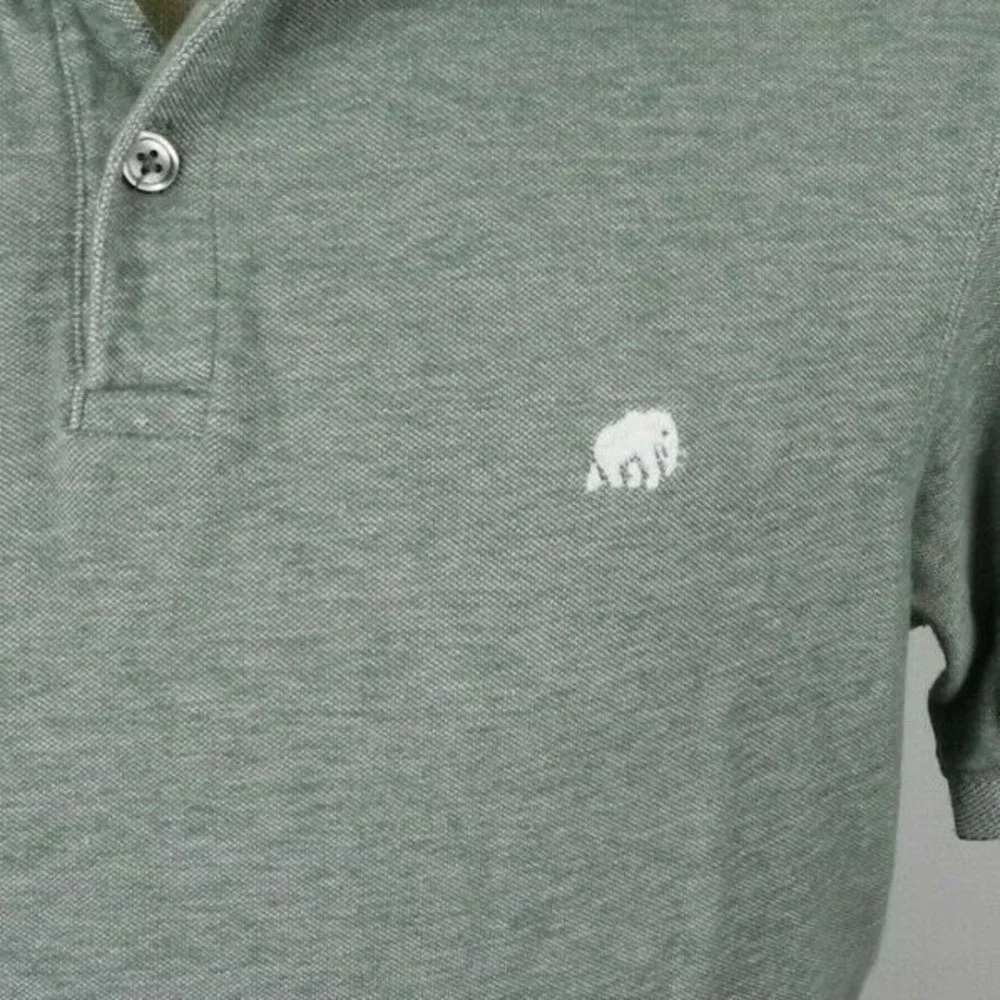 Banana Republic Polo Shirt Mens Large Golf Casual Knit Cotton Green Short Sleeve